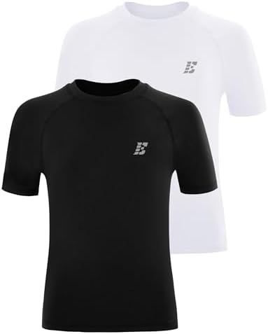 EoBeKee Boys Compression Shirt for Basketball and Sports