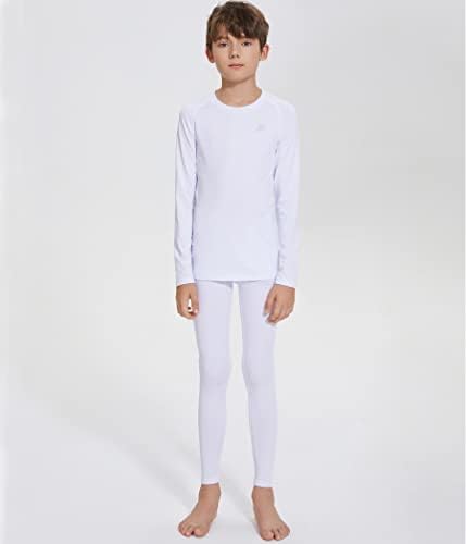 Devoropa Youth Boys Compression Thermal Shirt - Thick Soft for Base Layer Assistance