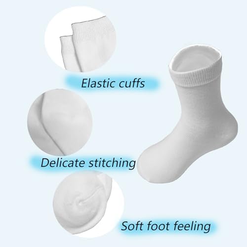 Calf Socks for Kids 3 Pairs Boys Girls Crew Dress Socks