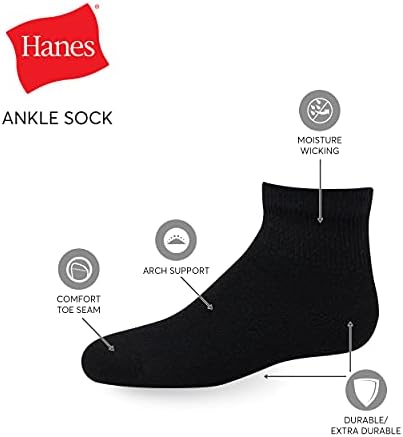Hanes Boys Double Tough Socks 12-Pair Pack 1