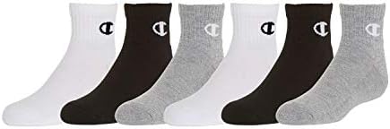 Champion Big Kids Quarter Socks for Boys