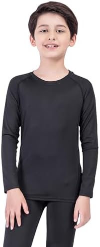 Geanrastn Boys Compression Shirt - Stay Dry and Cool