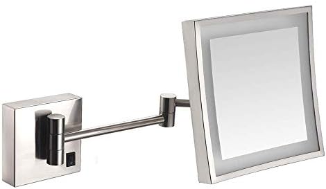 8 Inch LED Light Wall Mount Vanity Mirror with 3X Magnification