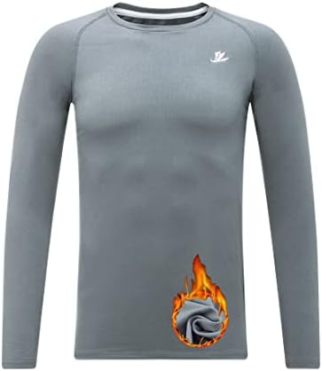 DeVorapa Youth Boys Compression Thermal Fleece Baselayer