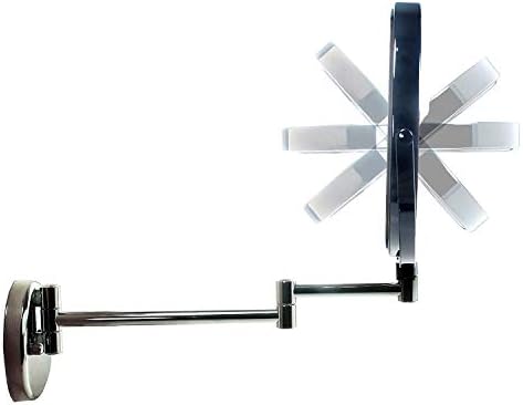 AMHIL Foldable Vanity Mirror Two-Sided Wall Mount Makeup Mirror