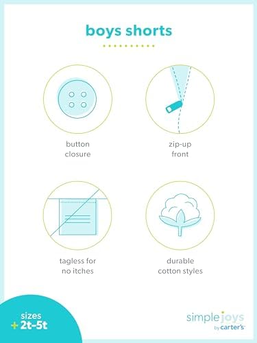 Simple Joys by Carters Boys Flat Front Shorts _funny emoji