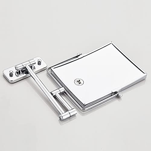 Wall-Mounted Double-Sided Makeup Mirror with 3x Magnification