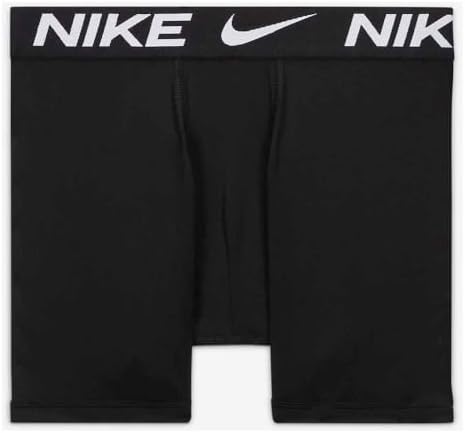 Nike Boys Dri-Fit Boxers 3-Pack Black Dark Gray MD