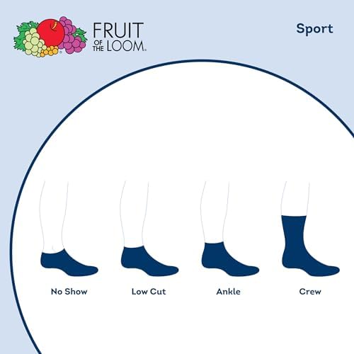 Fruit of the Loom Boys No Show Socks 10 Pack