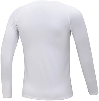 Stay Cozy and Confident Youth Boys Compression Thermal-Shirt Long Sleeve Fleece Baselyer