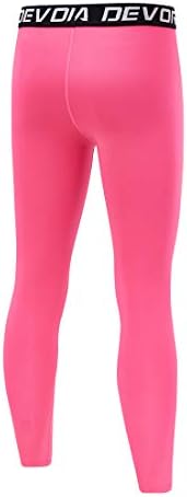 DEVOROPA Youth Boys Compression Leggings Thermal Tights