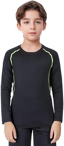 2 Pack Boys Girls Compression Shirts for Sports Activities