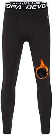 Devoropa Youth Boys Compression Leggings Warm Support for Sports