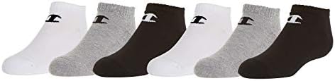 Champion Kids 6-Pack Low Socks with Color and Size Options