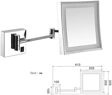 LCARY Compact Wall-Mounted Makeup Mirror with 3X Magnification