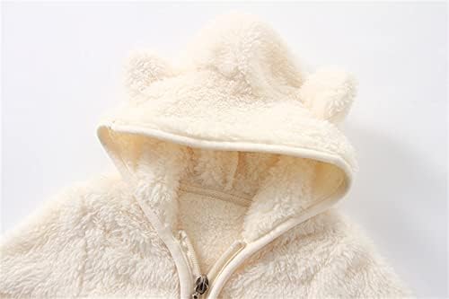 Bear Ear Winter Coats for Babies Soft Warm 2Pcs Set