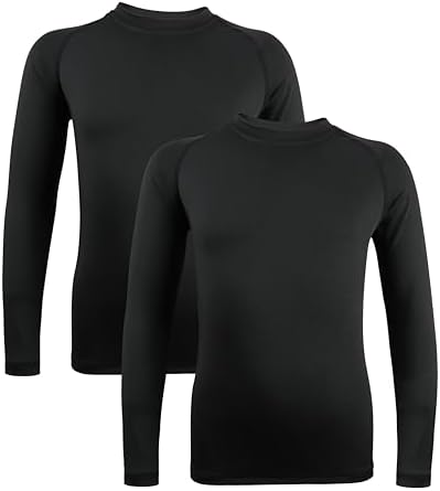 Runceptual Boys Girls Compression Shirt Moisture Wicking Stretch Performer for Youth Sports