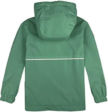 Insulated Hooded Rain Jacket for Boys