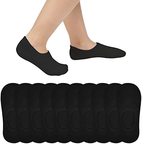 JOCMIC 10 Pairs No Show Socks for Kids Boys Toddler 8-10 Years