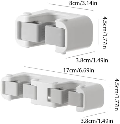 BILIKEYU Non-Punching Soft Adhesive Mop Holder