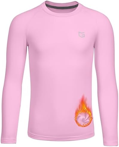 G Gradual Youth Boys Compression Thermal t-shirt Warm Soft Base layer for Football Baseball Soccer Fast-Fashion ship