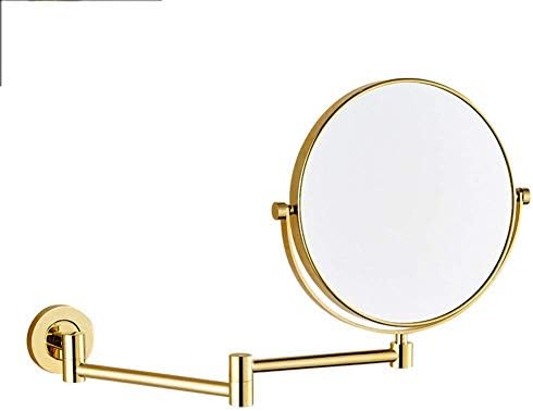 Wall-Mounted Makeup Mirror with 360-Degree Swivel