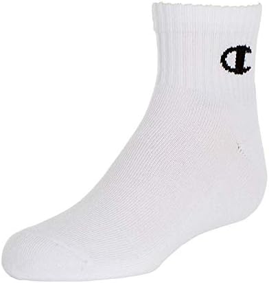 Champion Big Kids Quarter Socks for Boys
