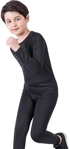Geanrastn Boys Compression Shirt - Stay Dry and Cool