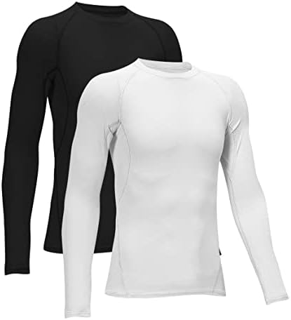 Tela Leo Compression Shirts for Boys Youth Long Sleeve Underwear