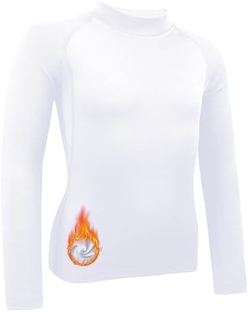 Youth Boys Compression Thermal Undershirt - Lightweight Base Layer