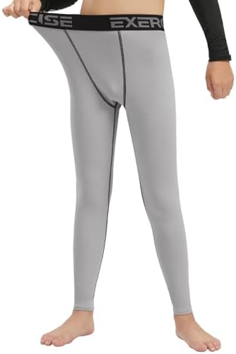 Youth Boys Compression Leggings for Sports - Attiqozi