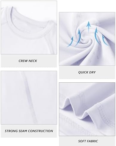EoBeKee Boys Compression Shirt for Basketball and Sports
