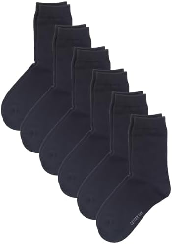 COTTON DAY Unisex Kids Soft Cotton Crew Socks 6 Pack