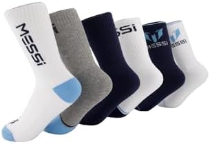 Messi Boys Lifestyle Crew Socks 6-Pack