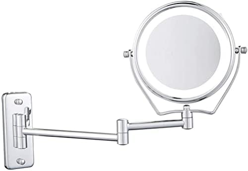 DEIHGE LED Makeup Mirror with 360 Rotating and 5X Magnification