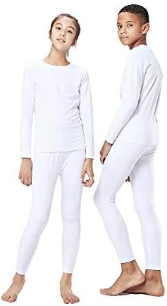 _DEVOPS Boys Girls Thermal Underwear Set with Fleece Lined