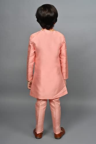 AHHAAAA Silk Blend Kids Party Wear Sherwani Set for Boys