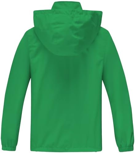 WICKHAM Waterproof Kids Rain Jacket with Hook and Loop Closure