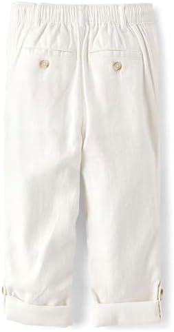 Gymboree Boys Toddler Drawstring Linen Pants Trendy Stylish