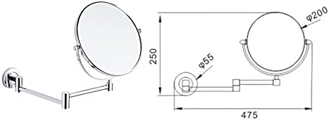 Ultimate Double-Sided Wall-Mounted Magnifying Mirror for Makeup Shaving and More