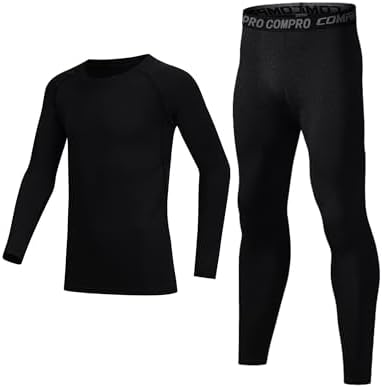 Geanrastn Boys Compression Shirt - Stay Dry and Cool