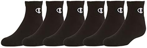 Champion Big Kids 6-Pack Quarter Socks