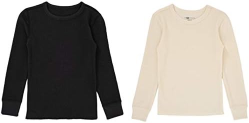 Fruit of the Loom - Premium Thermal Waffle Crew - Boys 2-Pack Sturdy Performance Soft Feel