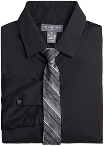 Van Heusen Boys Long Sleeve Collared Button-Down Shirt and Tie Set