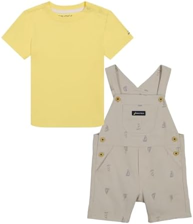 Nautica Boys 2-Piece Overalls Set