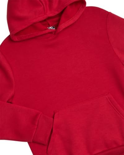 Quad Seven Boys 2-Piece Basic Fleece Pullover Fashion Hoodie with Kangaroo Pockets 8-18