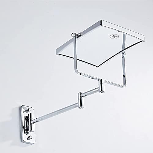 Wall-Mounted Double-Sided Makeup Mirror with 3x Magnification
