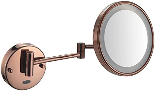Smart Sensor Makeup Mirror with 10X Magnification and LED Light