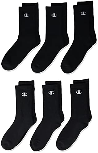 Perfect 6-Pack Crew Socks for Kids with Sizes Colors