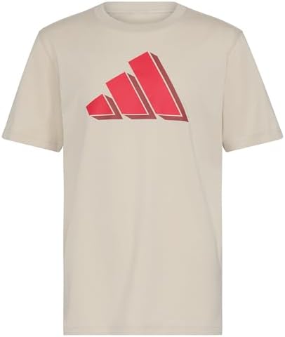 adidas Boys Short Sleeve Big Logo Graphic Tee